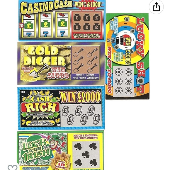 Fake Lottery Ticket Scratch Tickets (5 Tickets) Prank Gag Winning Tickets - Picture 15 of 16